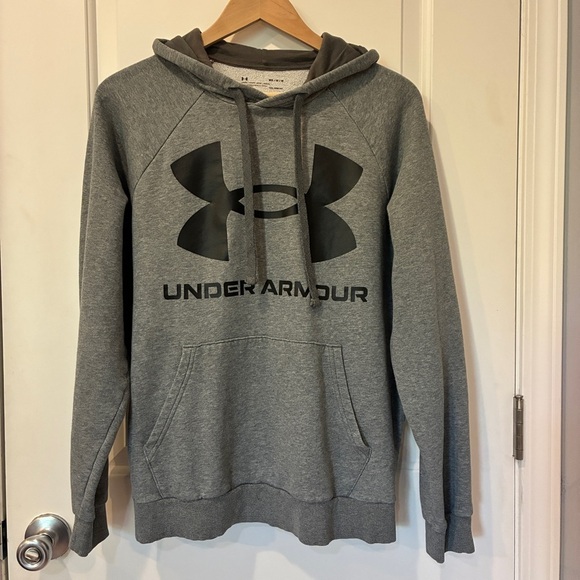 Under Armour Men’s Loose ColdGear Size Medium Grey Fleece Excellent Condition - Picture 2 of 12